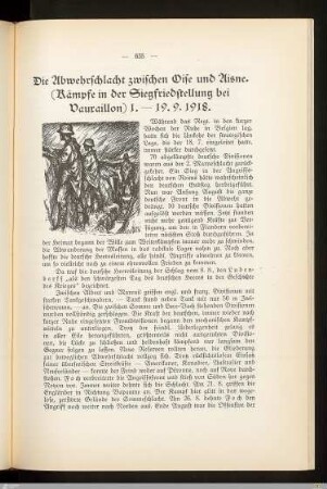 Die Abwehrschlacht zwischen Oise und Aisne (Kämpfe in der Siegfriedstellung bei Vauxaillon)