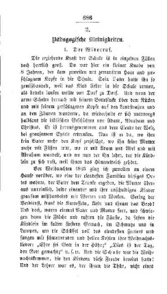 Pädagogische Kleinigkeiten