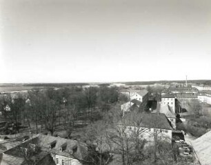 Wermsdorf. Ortsteilansicht. Blick vom Wasserturm nach Westen