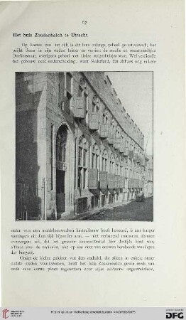 7: Het huis Zoudenbalch te Utrecht