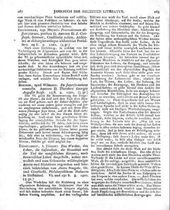 Bremae, apud Wilmans: De superfoetatione nonnulla. Auctore D. Theodoro Georgio Augusto Roose. 13 S. 4. 1801.