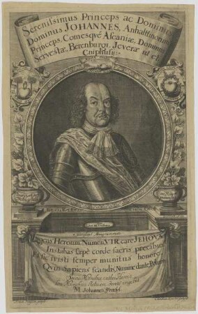 Bildnis des Johannes, Anhalttinorum Princeps