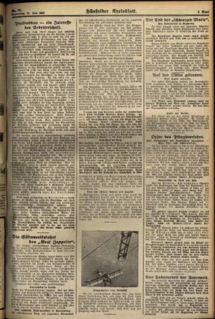 Zweite Ausgabe vom Donnerstag, den 12. Juni 1930.