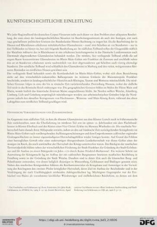 Kunstgeschichtliche Einleitung