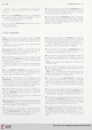 II. Quellenwerke