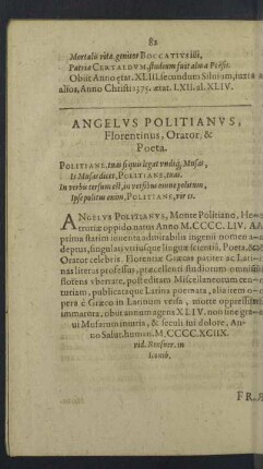 Angelus Politianus