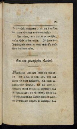 Ein und zwanzigstes Kapitel - Sechzigstes Kapitel