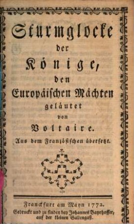 Sturmglocke der Könige