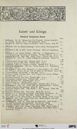 Kaiser und Könige (Nr. 1-333)