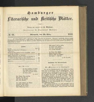 No. 24. 23. März 1853