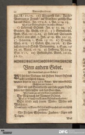 Vom andern Gebot.
