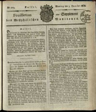 No. 173, Montag den 3. December 1810