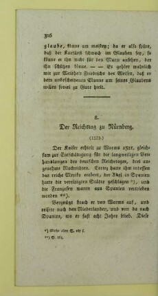 8. Der Reichstag zu Nürnberg. (1523.)