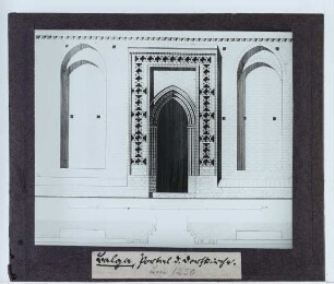 Balga, Kommende, Ordensburg : Eingangsportal zur Burgkirche