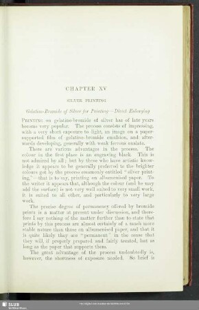 Chapter XV Silver Printing