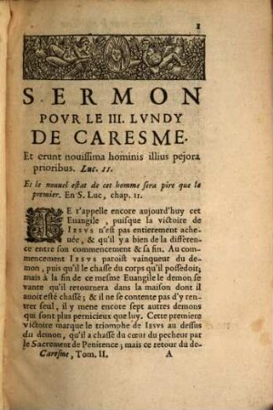 Sermons Povr Tous Les Iovrs De Caresme, 2