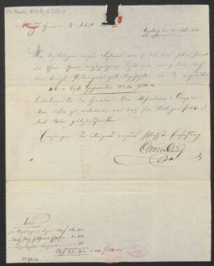 Brief an B. Schott's Söhne : 12.07.1825