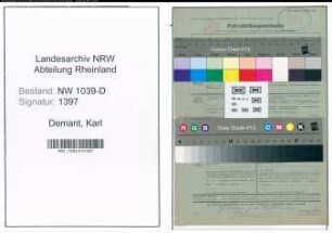 Entnazifizierung Karl Demant , geb. 00.00.0000 (Bergmann)