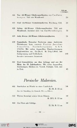 Persische Malereien (Nr. 432-438)