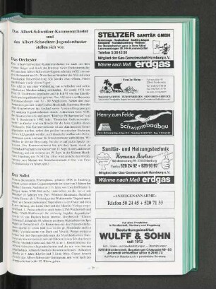 Das Albert-Schweitzer-Kammerorchester und das Albert-Schweitzer-Jugendorchester stellen sich vor.