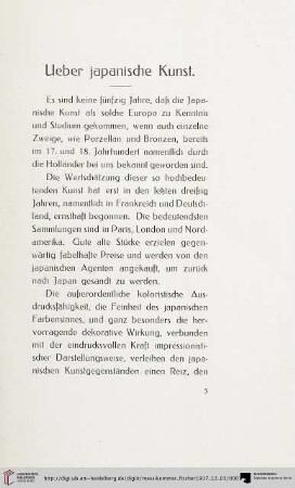 Ueber japanische Kunst