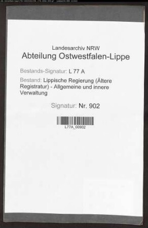 Antrag auf Verlegung des Amtssitzes von Schwalenberg nach Rischenau