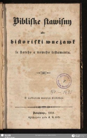 Bibliske stawisny aby historiski wucżawk se stareho a noweho testamenta