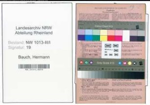Entnazifizierung Hermann Bauch , geb. 17.06.1912 (Kaufmaennischer Angestellter)