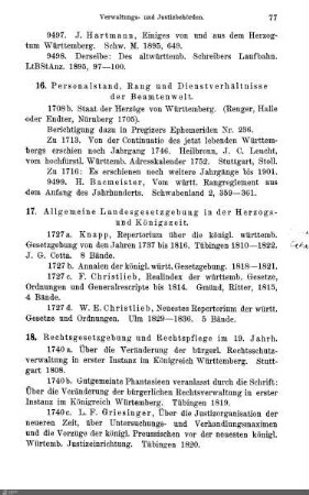 16. Personalstand, Rang und Dienstverhältnisse der Beamtenwelt