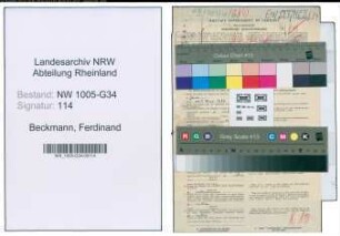 Entnazifizierung Ferdinand Beckmann , geb. 23.12.1905 (Arzt)