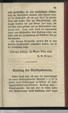 Bereitung der Stärkezuckerweine