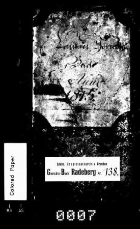 Gerichtshandelsbuch von Lausa (bei Radeberg), Bd. 2