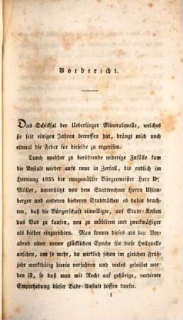 Beschreibung der Mineral-Quelle zu Ueberlingen am Bodensee