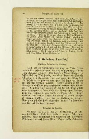 4. Entdeckung Amerikas