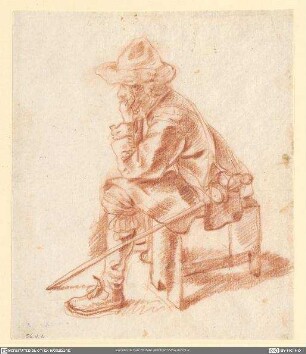 Sitzender Soldat