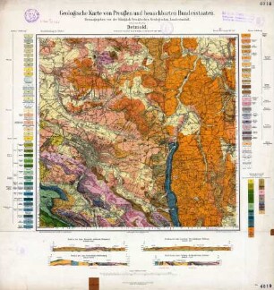[4019] Detmold, Geologische Karte von Preußen und benachbarten Bundesstaaten