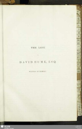 The Life Of David Hume, Esq. Written By Himself