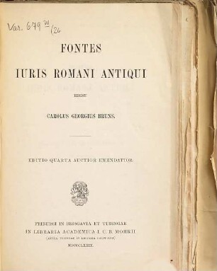 Fontes iuris Romani antiqui