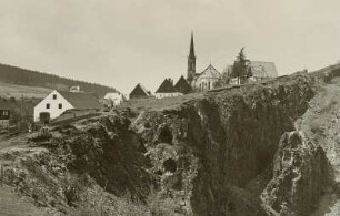 Altenberg. Binge. Blick gegen die Kirche
