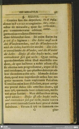§. XXXVII. Ve & Pascalius, cuius verba adducuntur