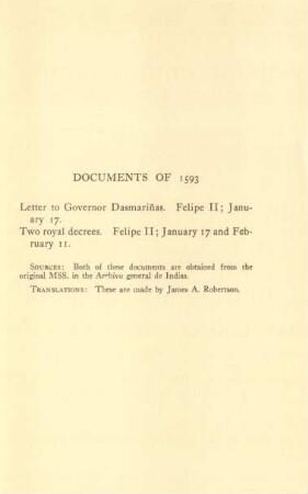 Documents of 1593