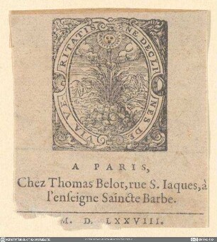Druckermarke Belot, Thomas