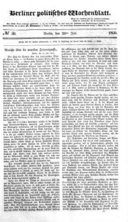 No 30, 23. Juli 1836