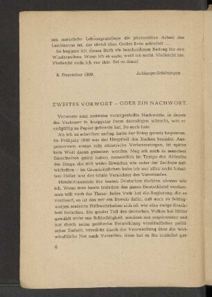 Zweites Vorwort - Oder Ein Nachwort