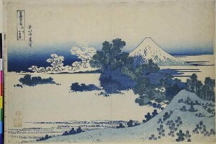 Der sieben Ri lange Strand von Sōshū, Blatt 13 aus der Serie: 36 Ansichten des Fuji