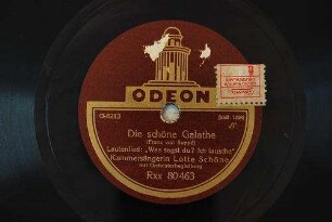 Die schöne Galathe : Lautenlied: "Was sagst du? ich lausche" / Franz von Suppé