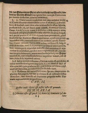 Cap. II. In Quibus causis Clerici esse possint testes & quomodo.