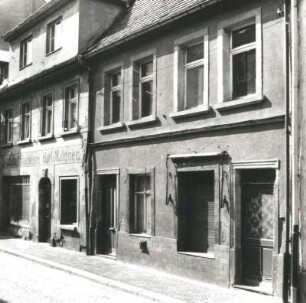 Colditz, Badergasse 8. Wohn- und Geschäftshaus (1751). Straßenansicht