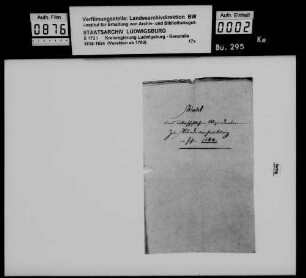 Nachwahl eines ritterschaftlichen Abgeordneten zum Landtag 1864