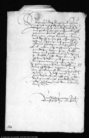Joachim Ernst an Fürst Bernhard, seinen Bruder